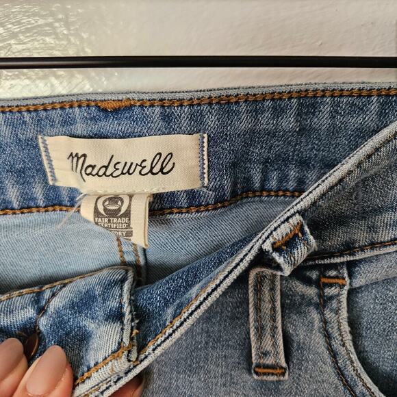 Madewell Curvy Roadtripper Skinny‎ High Rise Stretch Jeans 32 Distressed Knee - Picture 4 of 9
